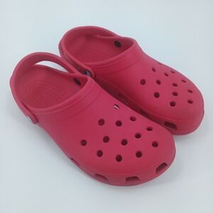Crocs Classic Clog Mens 13 Red Slip On Comfort Water Shoes 10001-6EN
